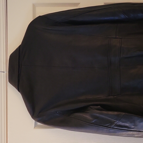 SEA DREAM BLACK BUTTER SOFT LEATHER JACKET - Picture 10 of 14